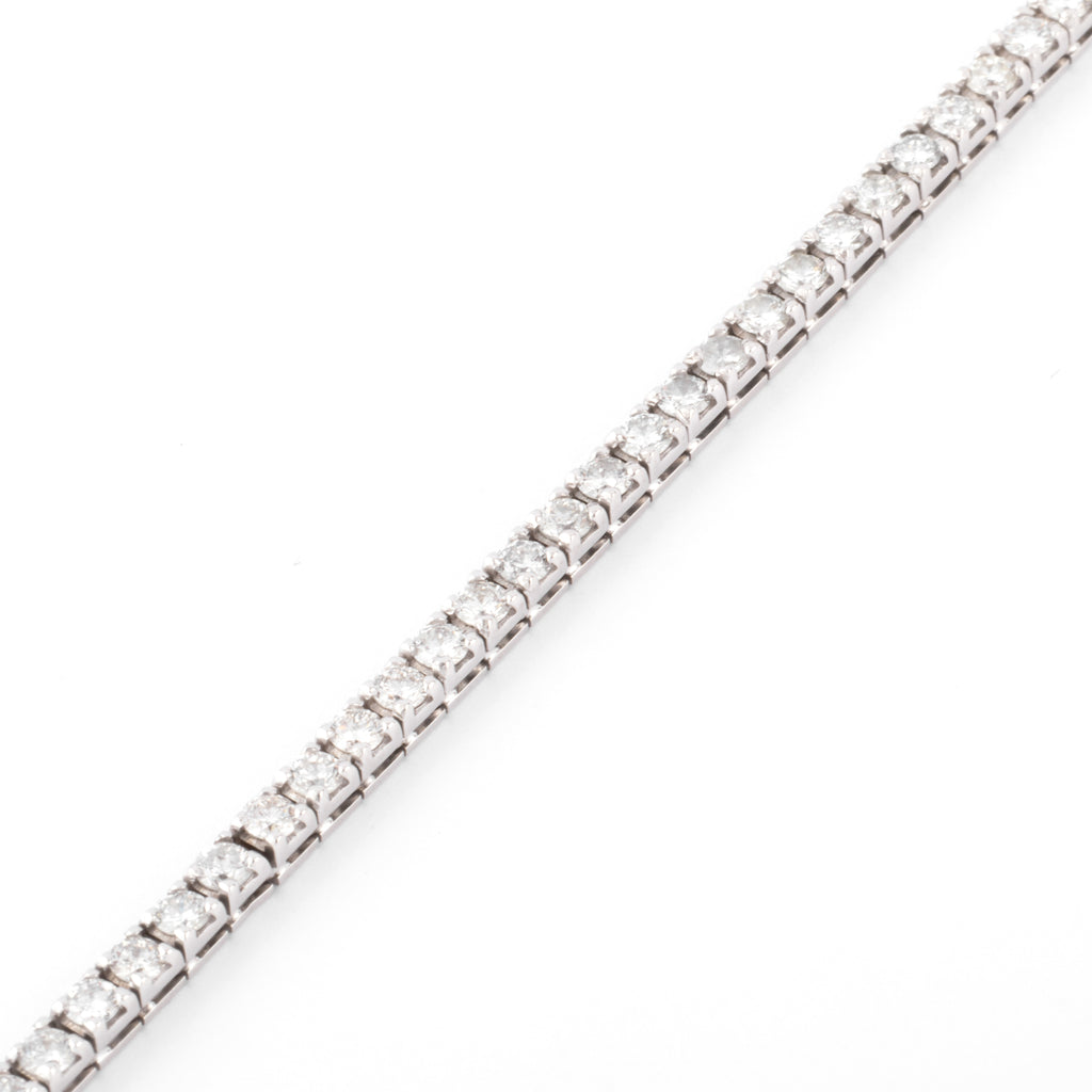 Bracelet Rivière en Or gris orné de diamant