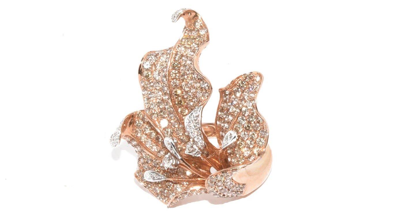 Bague  Fleurs Diamants - adalgyseboutique