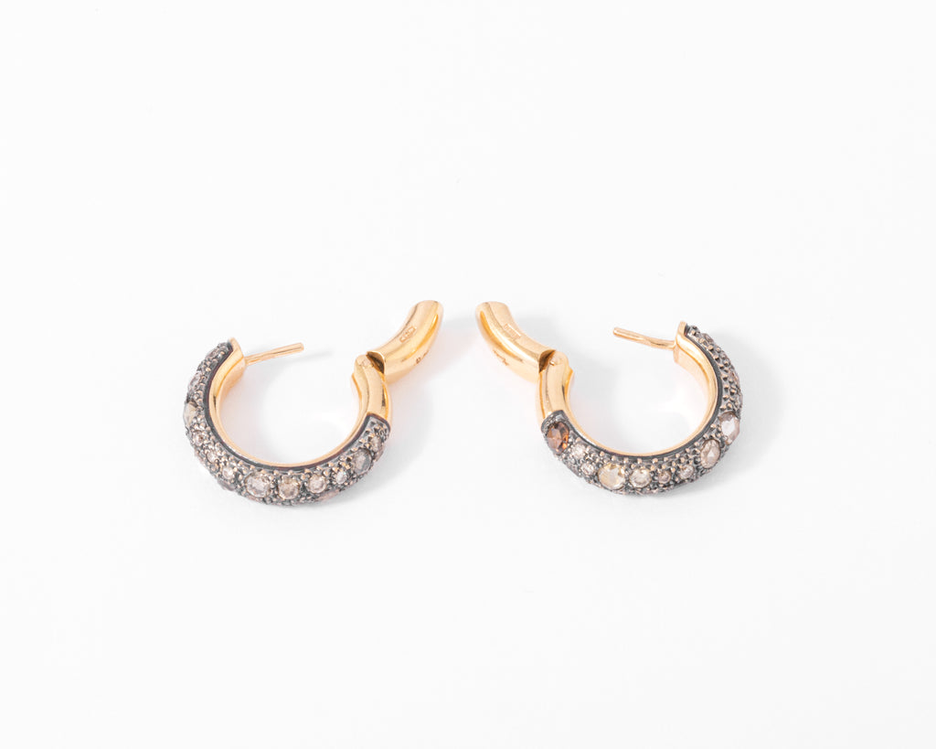 Boucles d'oreilles signées de la maison italienne Pomellato,modèle Tango