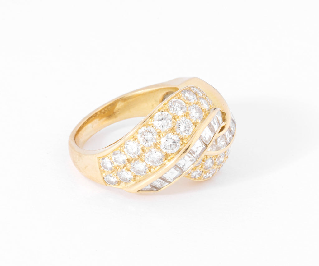 bague or jaune diamant princesse