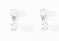 Boucles d'oreilles Dinh Van en or gris et diamants modèle Cube