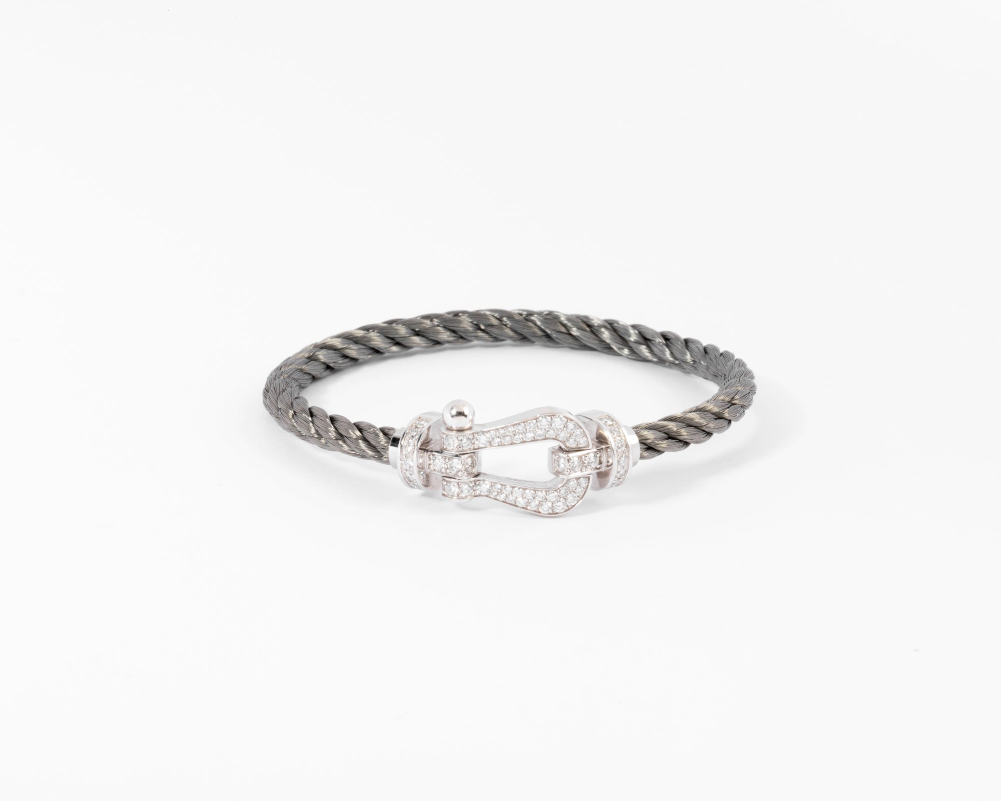 Bracelet diamant et acier force 10 de Fred GM