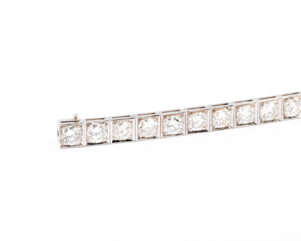 Bracelet rivière en diamant et platine