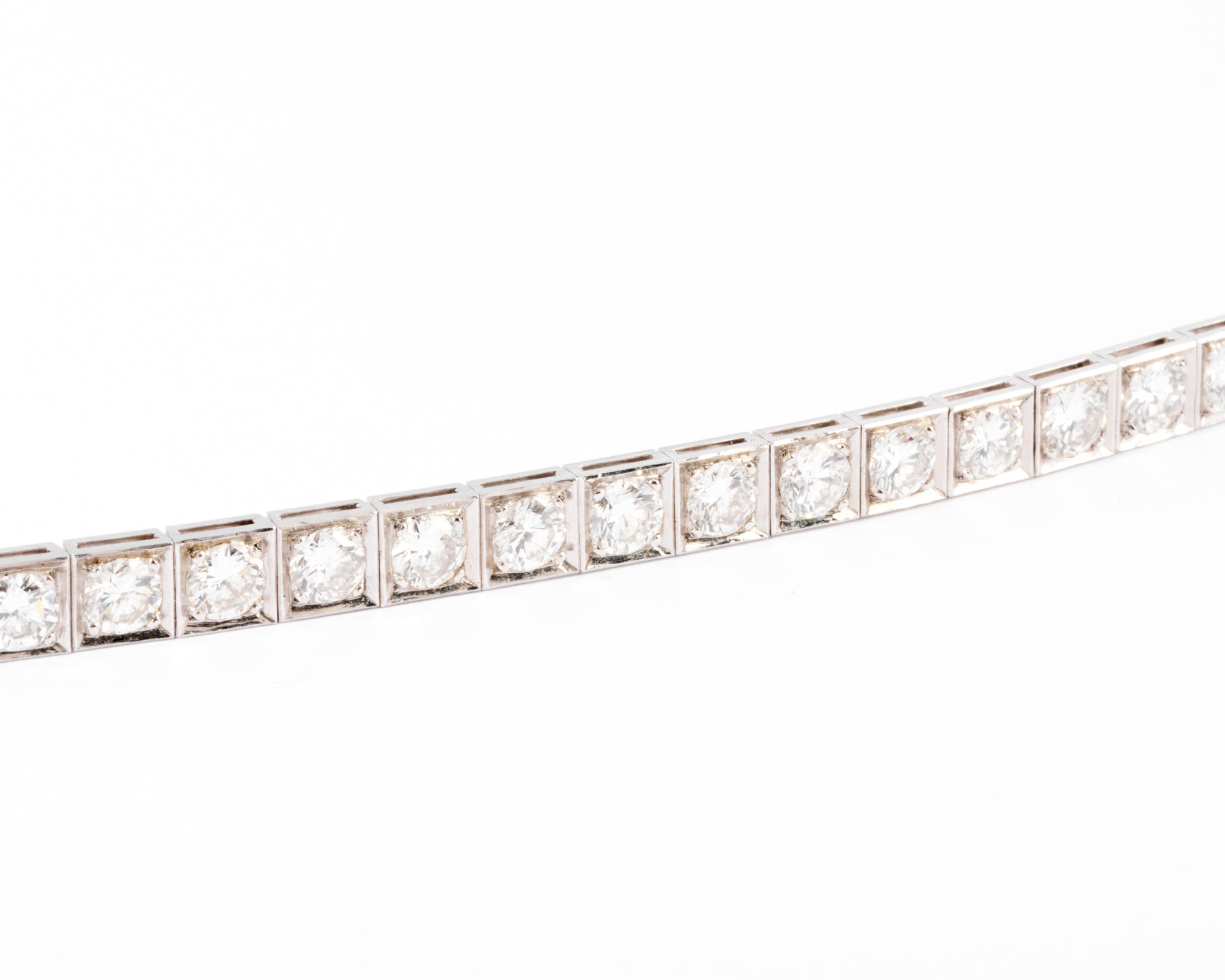 Bracelet rivière en diamant et platine