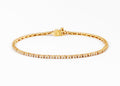 Bracelet riviere en or jaune et diamants