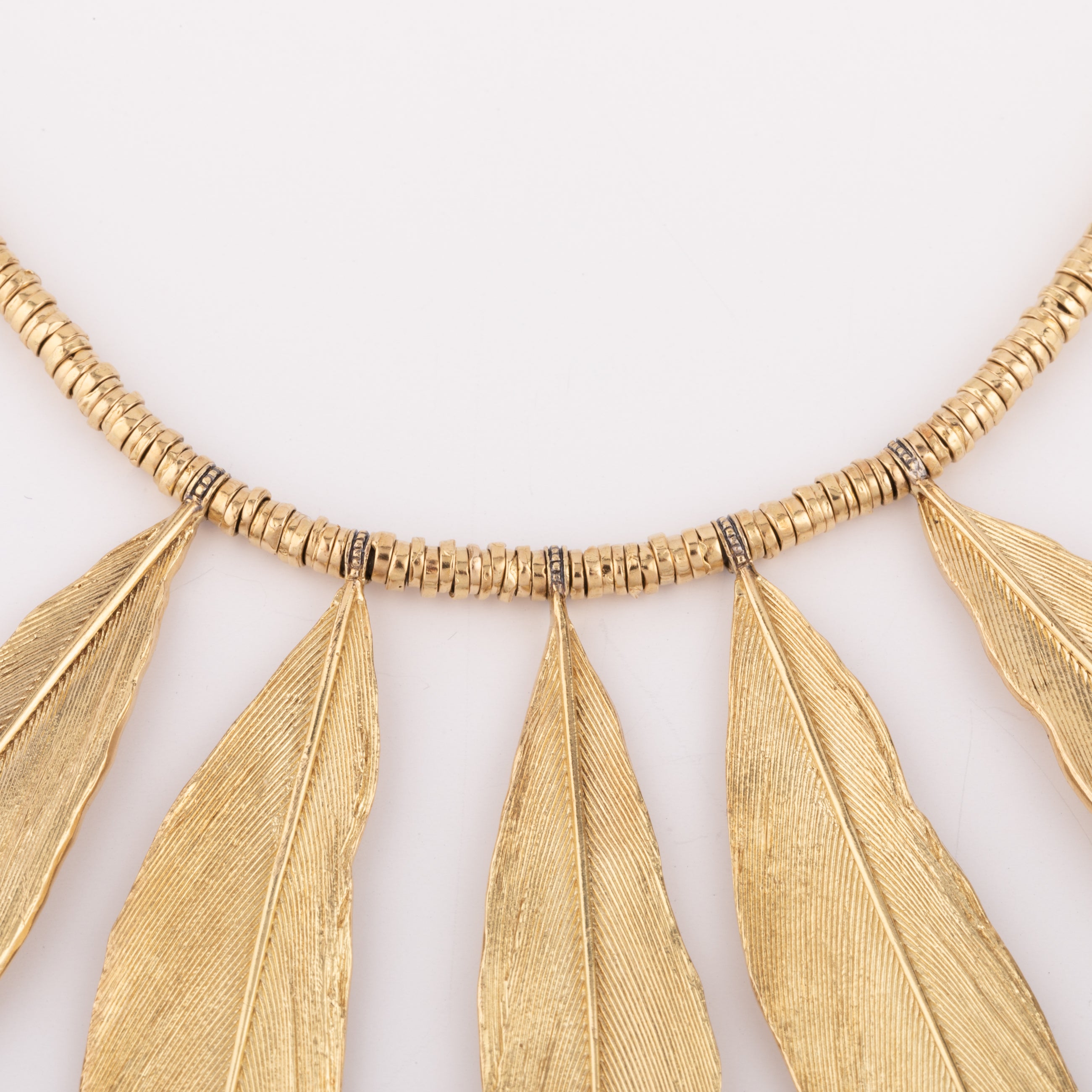 Collier en or H.Stern formant des plumes en or