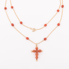 Charger l'image dans la galerie, Sautoir en or et corail
