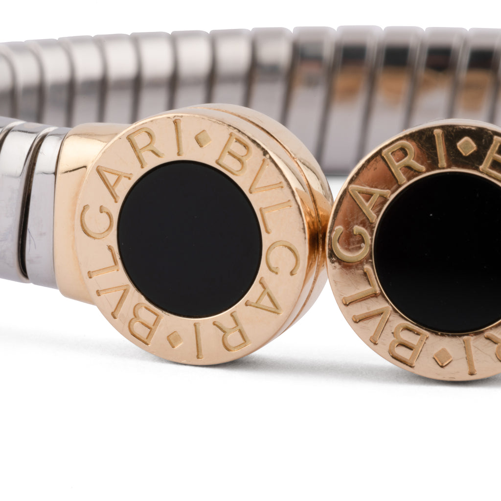 Bracelet en or et acier de la maison Bvlgari