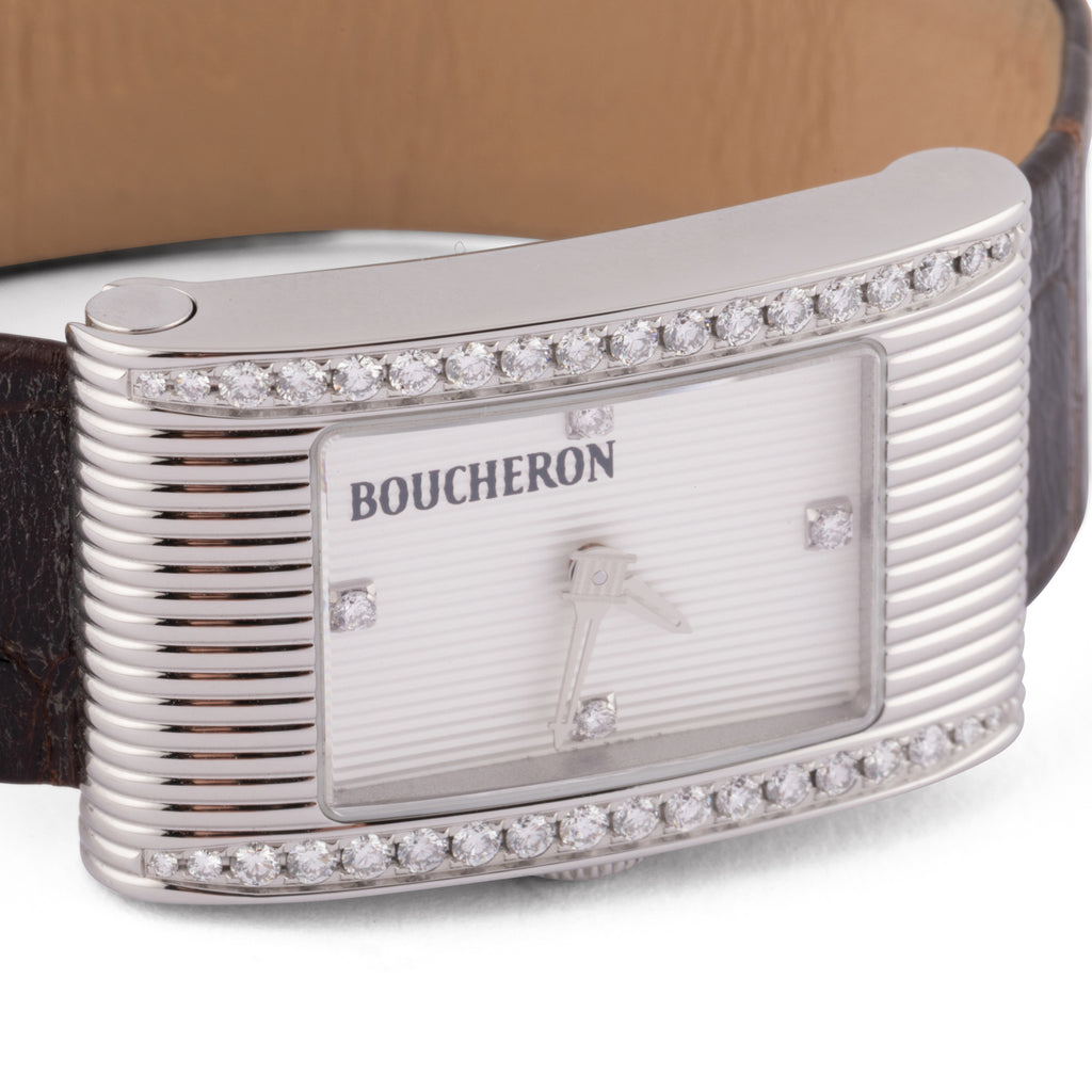 Montre rectangulaire en acier Boucheron collection Reflet