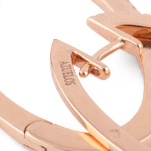Charger l'image dans la galerie, Boucles d'oreilles ovales en or rose et diamants

