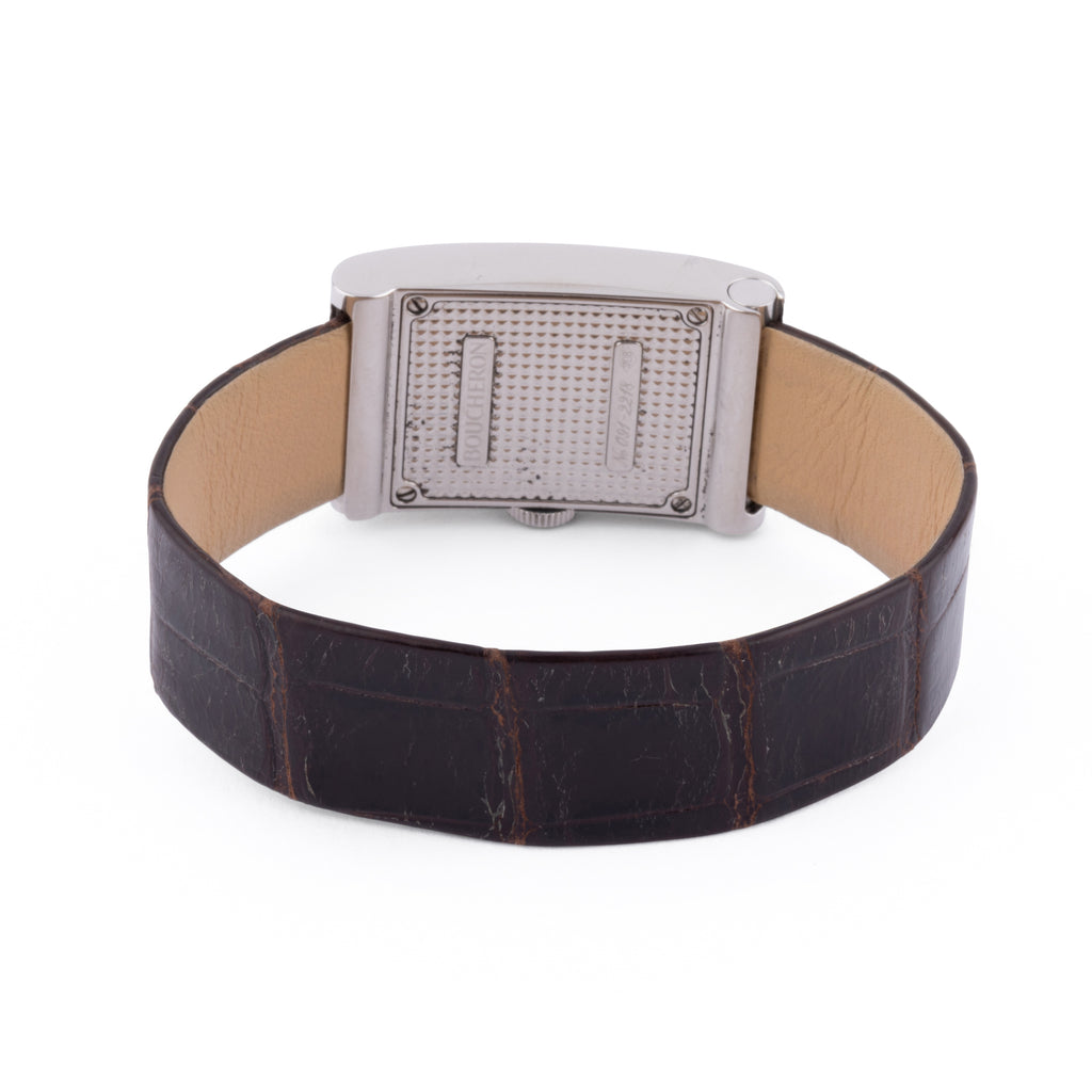 Montre rectangulaire en acier Boucheron collection Reflet