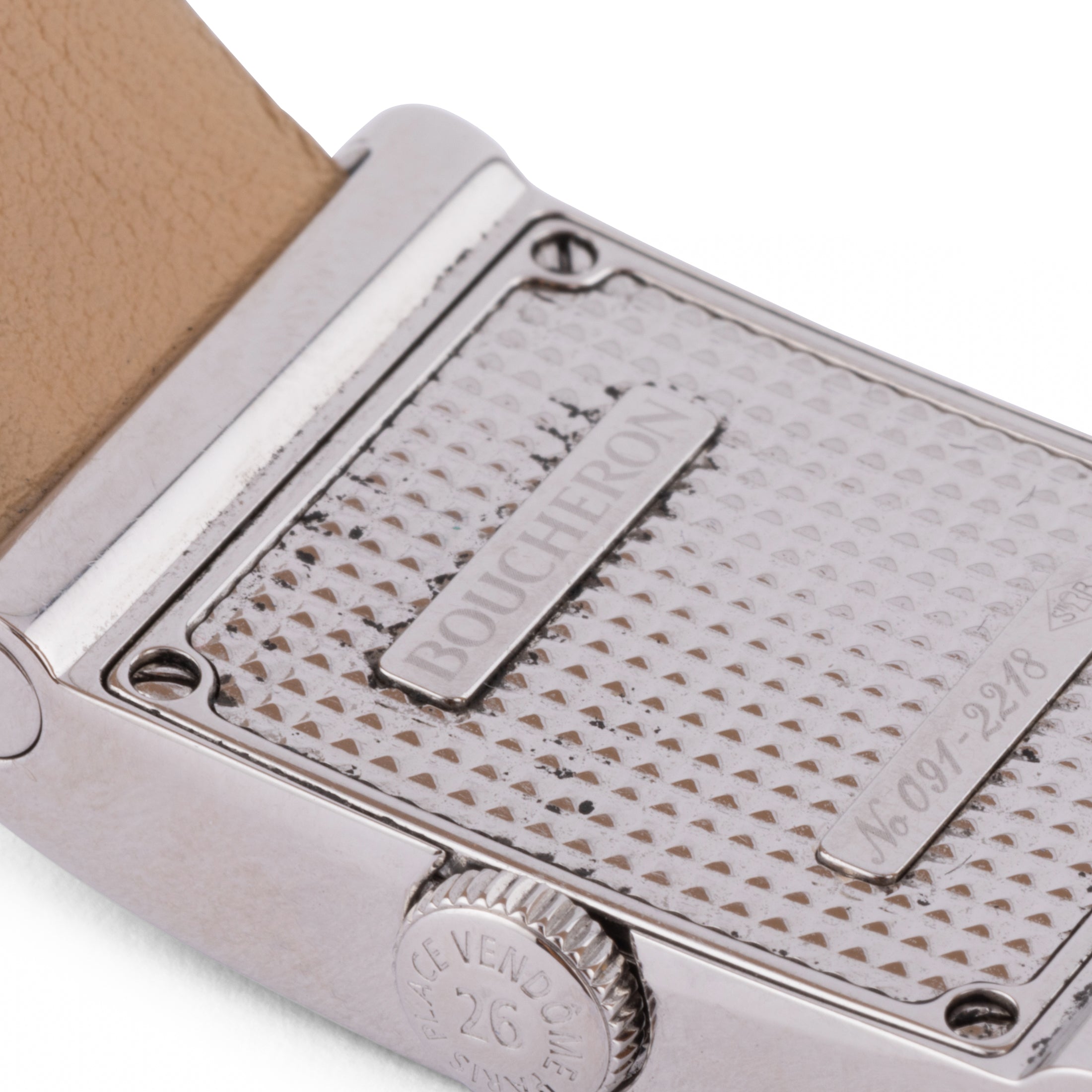 Montre rectangulaire en acier Boucheron collection Reflet