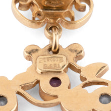 Charger l'image dans la galerie, Boucles d'oreilles or jaune  formant de fleurs du créateur Papi Percossi
