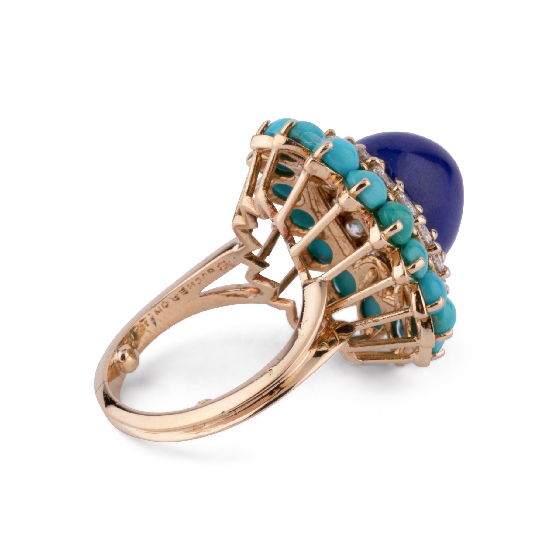 Bague cocktail en or jaune de la maison Boucheron