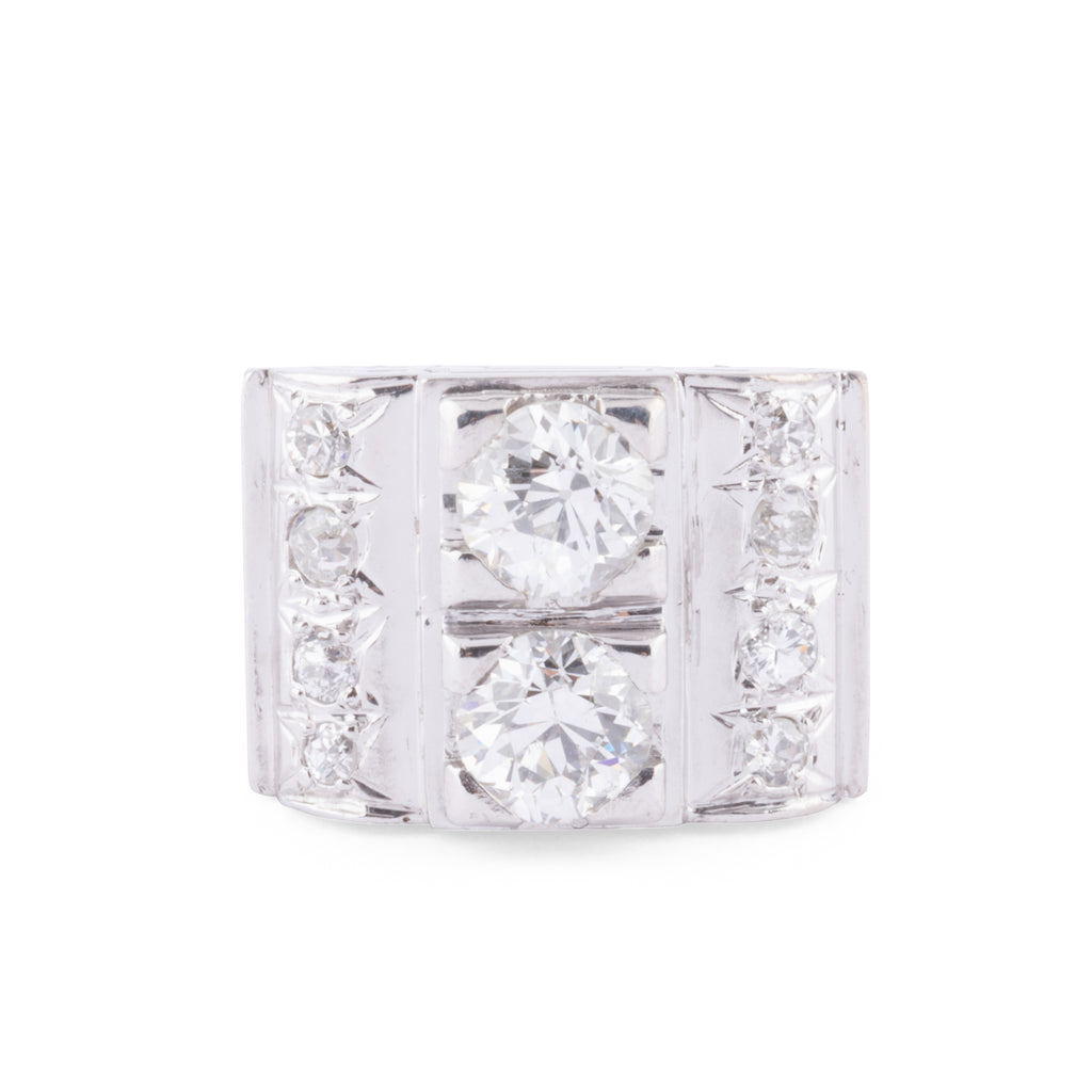 Bague platine en diamant 1930