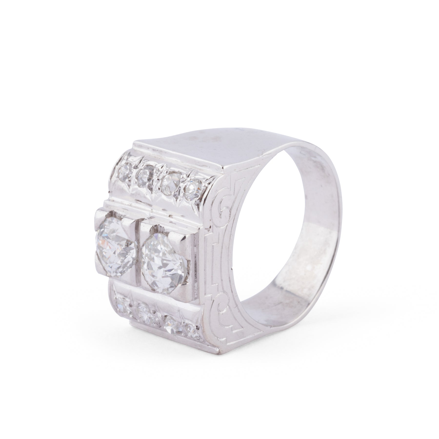 Bague platine en diamant 1930