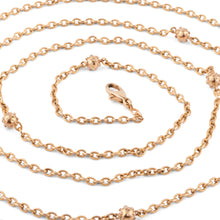 Charger l'image dans la galerie, Sautoir ancien en or jaune orné de petites boules
