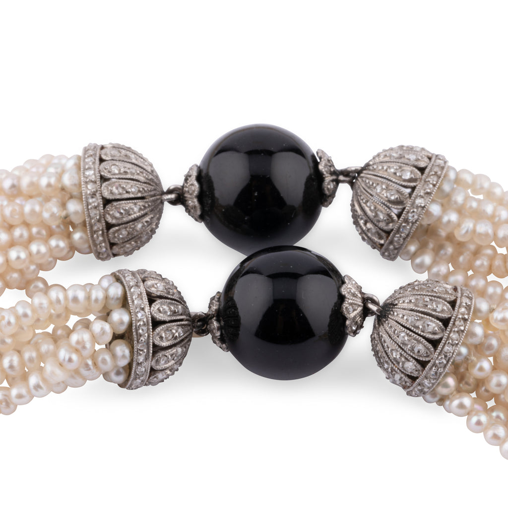 Collier Bayadère en perles fines