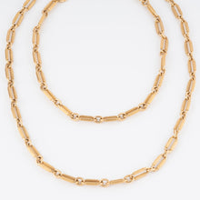 Charger l'image dans la galerie, Sautoir or jaune maillons ovales ciselés
