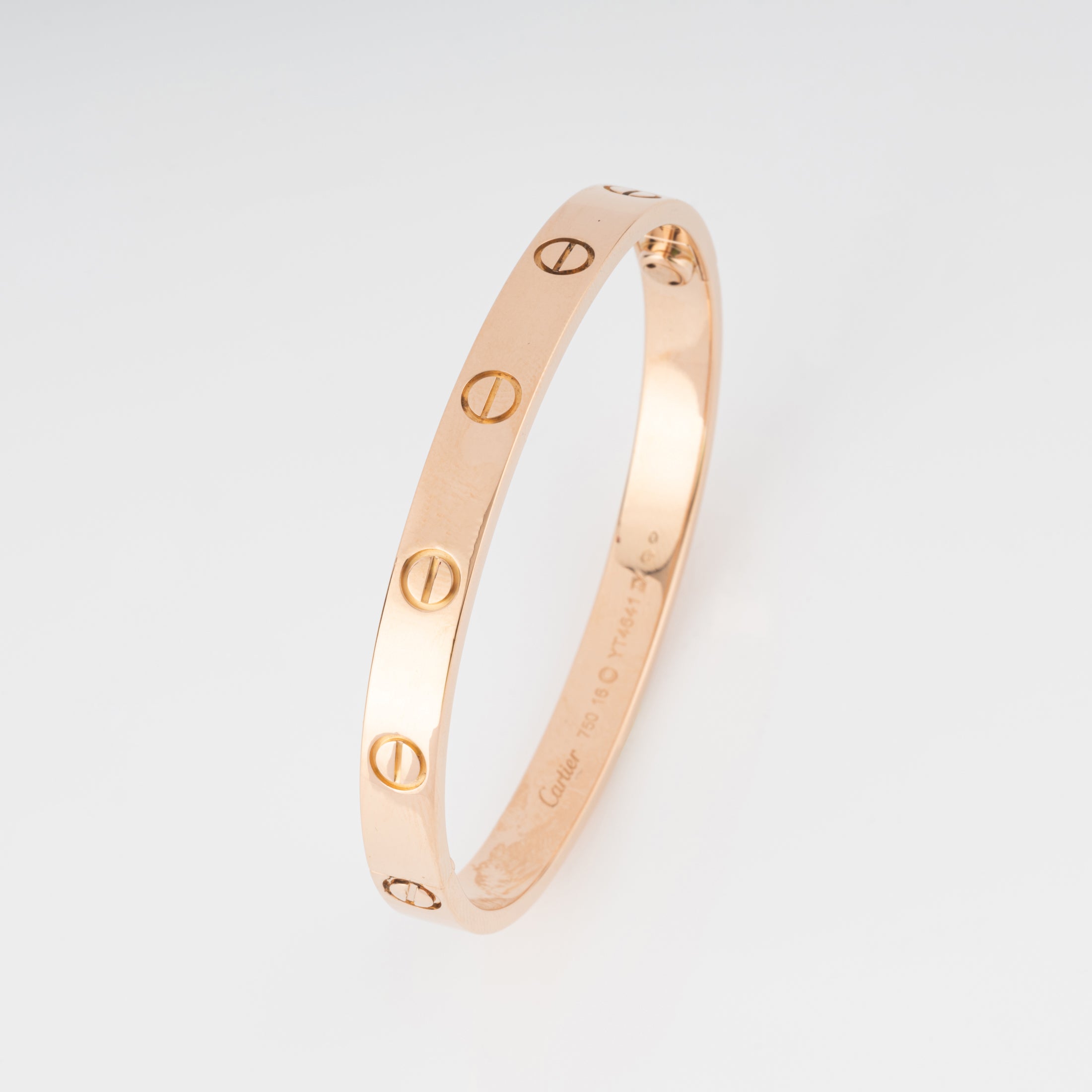 Bracelet or rose de la maison Cartier  collection Love grand modèle
