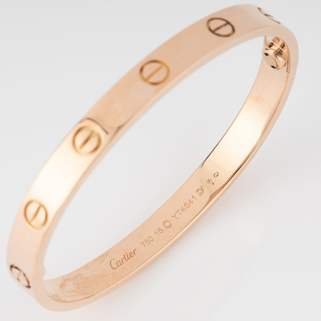 Bracelet or rose de la maison Cartier  collection Love grand modèle