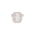 Bague en platine et diamants