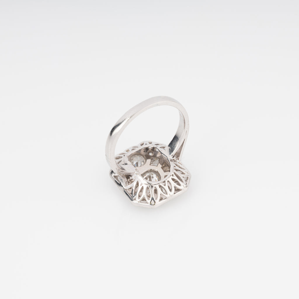 Bague en platine et diamants