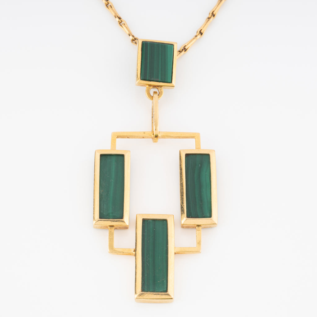 Un Pendentif géométrique en or jaune