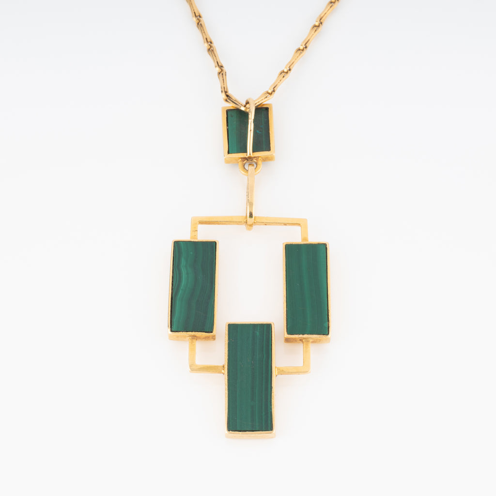 Un Pendentif géométrique en or jaune