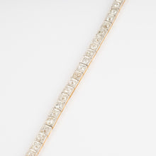 Charger l'image dans la galerie, Bracelet riviere or et platine orné de diamant taille brillant
