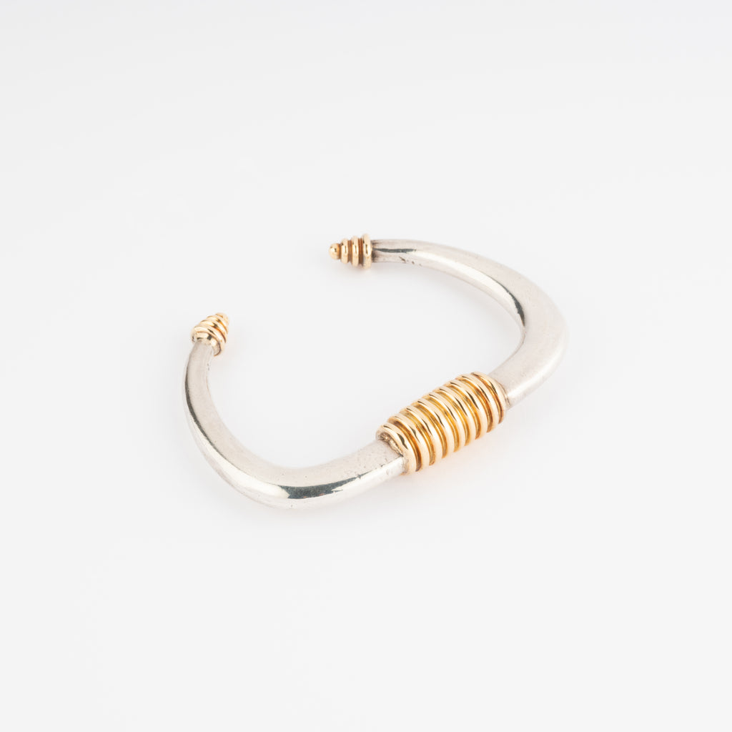 Bracelet rigide argent et or de la maison Zolotas