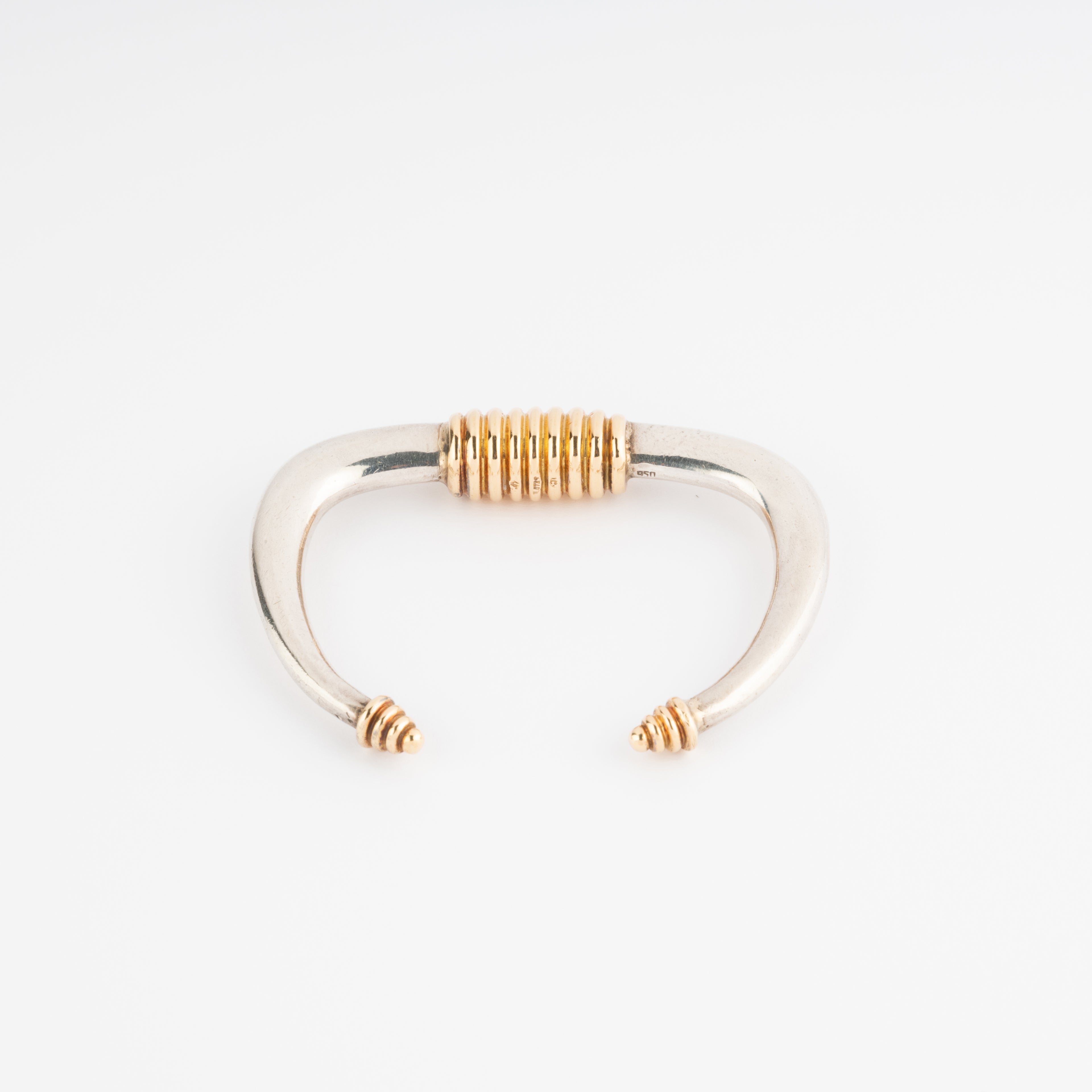 Bracelet rigide argent et or de la maison Zolotas