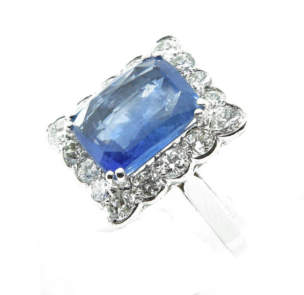 Bague Saphir de Ceylan Naturel 4,74 Cts - adalgyseboutique