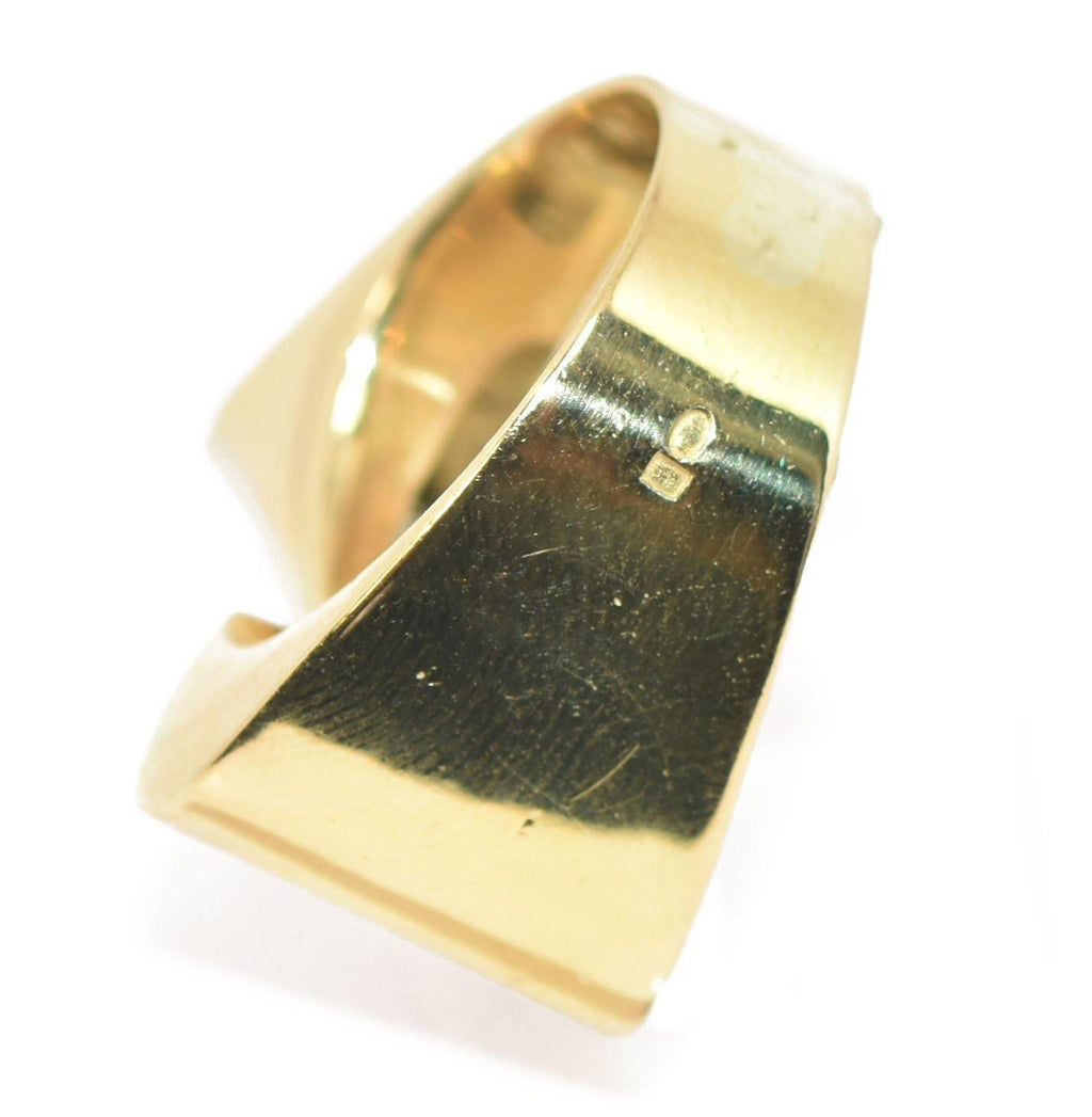 Bague Tank platine et diamant 1950 - adalgyseboutique