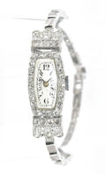 Montre Platine et Diamants 1930 - adalgyseboutique