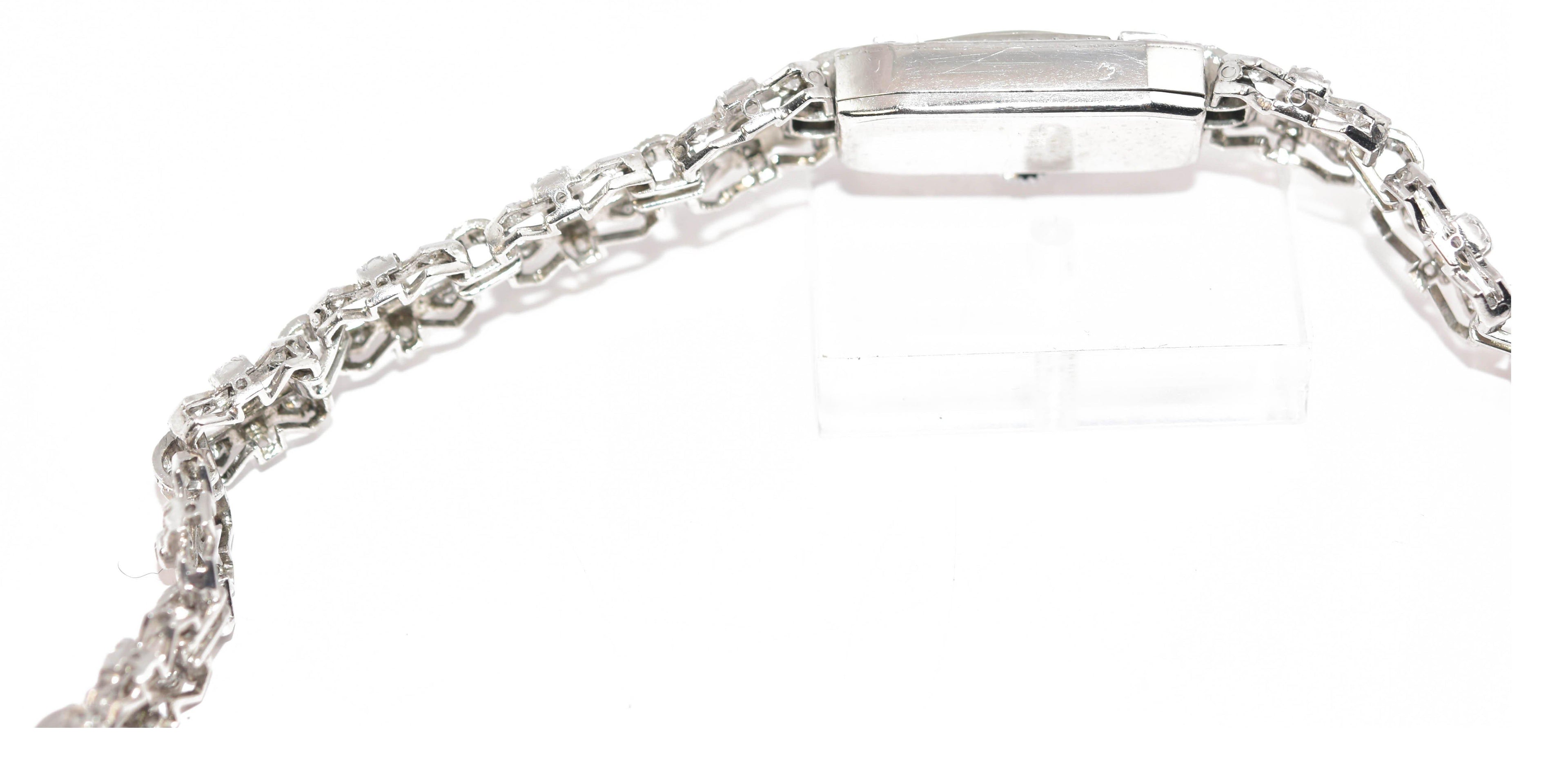 Montre platine et diamants 1930 - adalgyseboutique