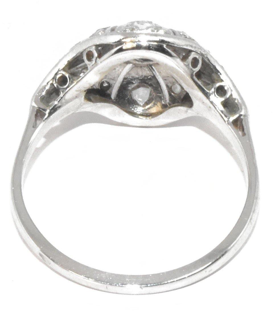 Bague dôme 1930 or gris - adalgyseboutique