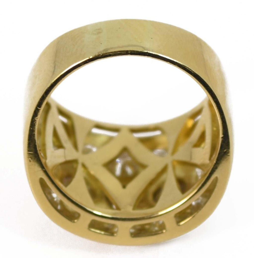 Bague jonc diamants or jaune - adalgyseboutique