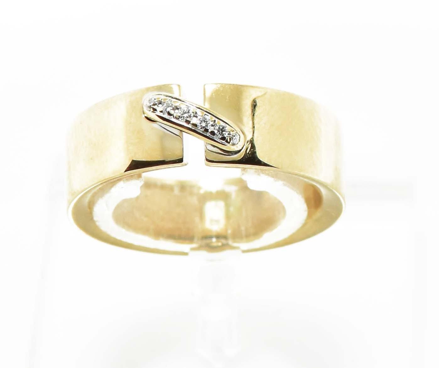 Bague Signée Chaumet or jaune et diamant - adalgyseboutique