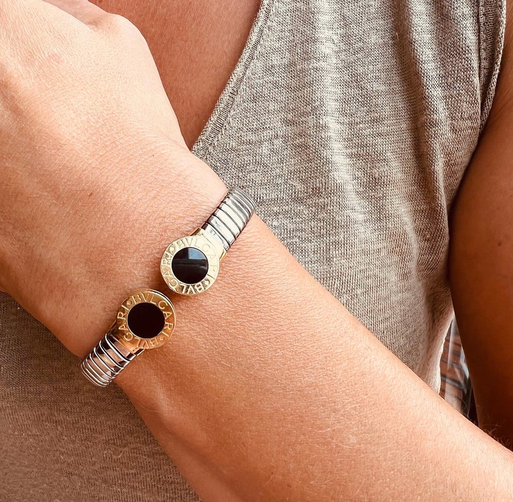Bracelet en or et acier de la maison Bvlgari