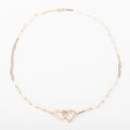 Collier or rose Dinh Van formant 2 cœurs