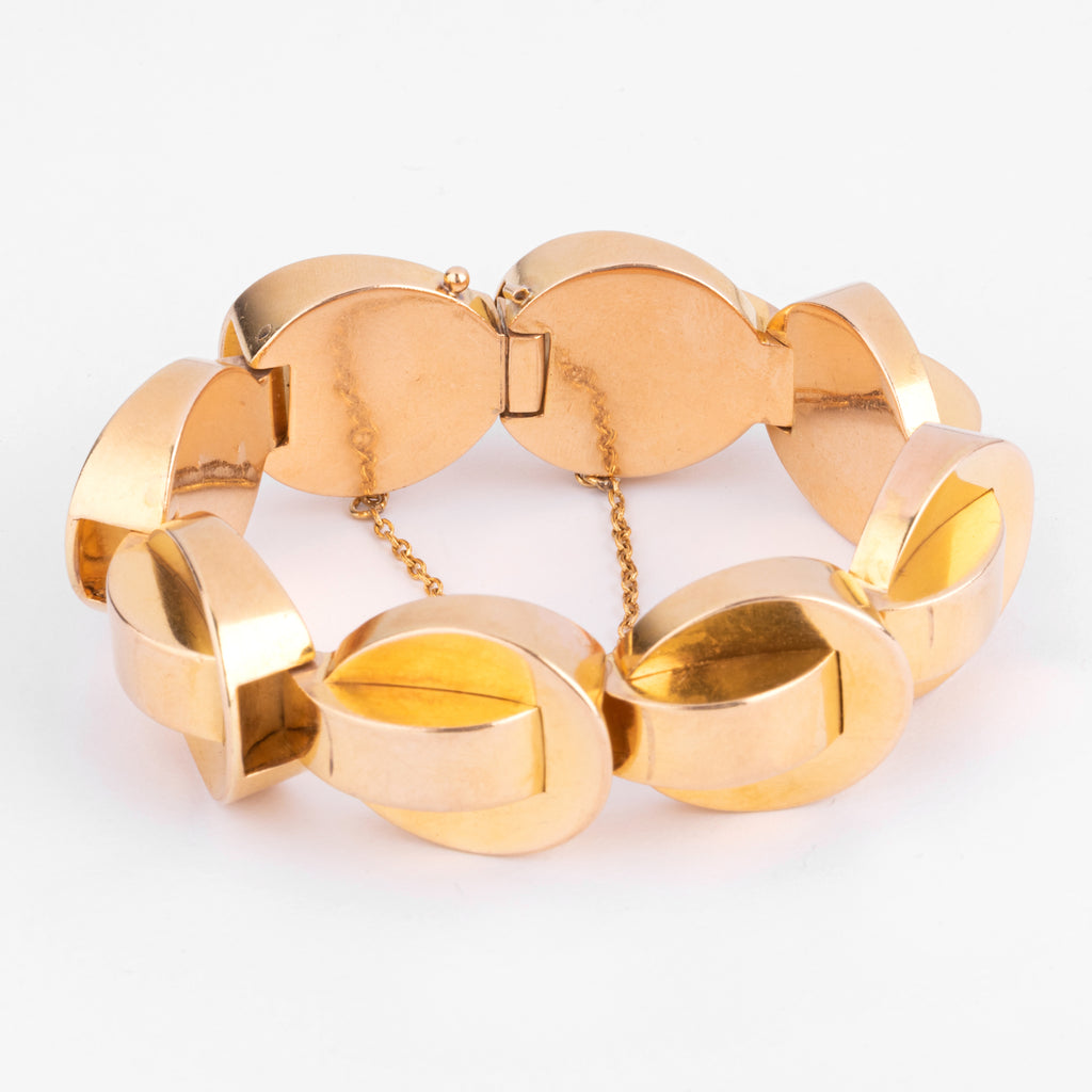 Bracelet Tank en or jaune