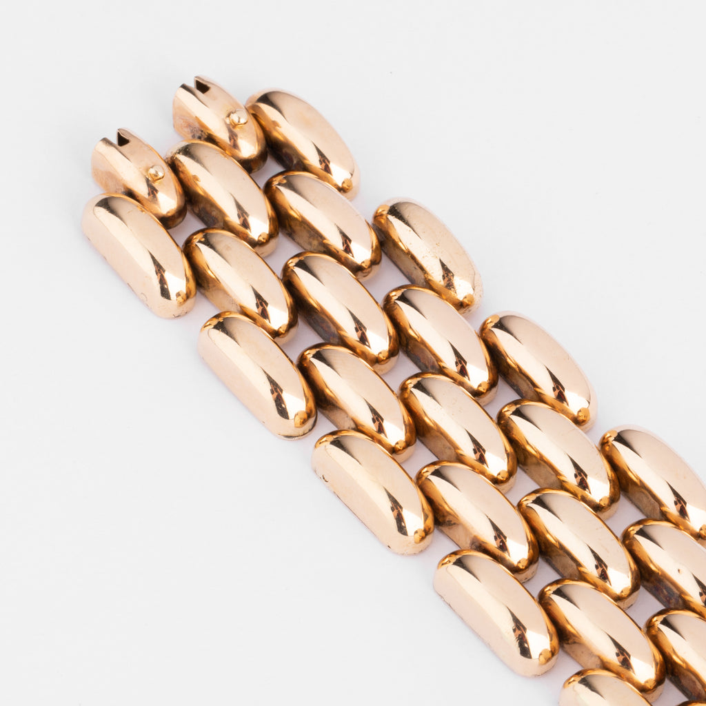 Bracelet manchette or jaune