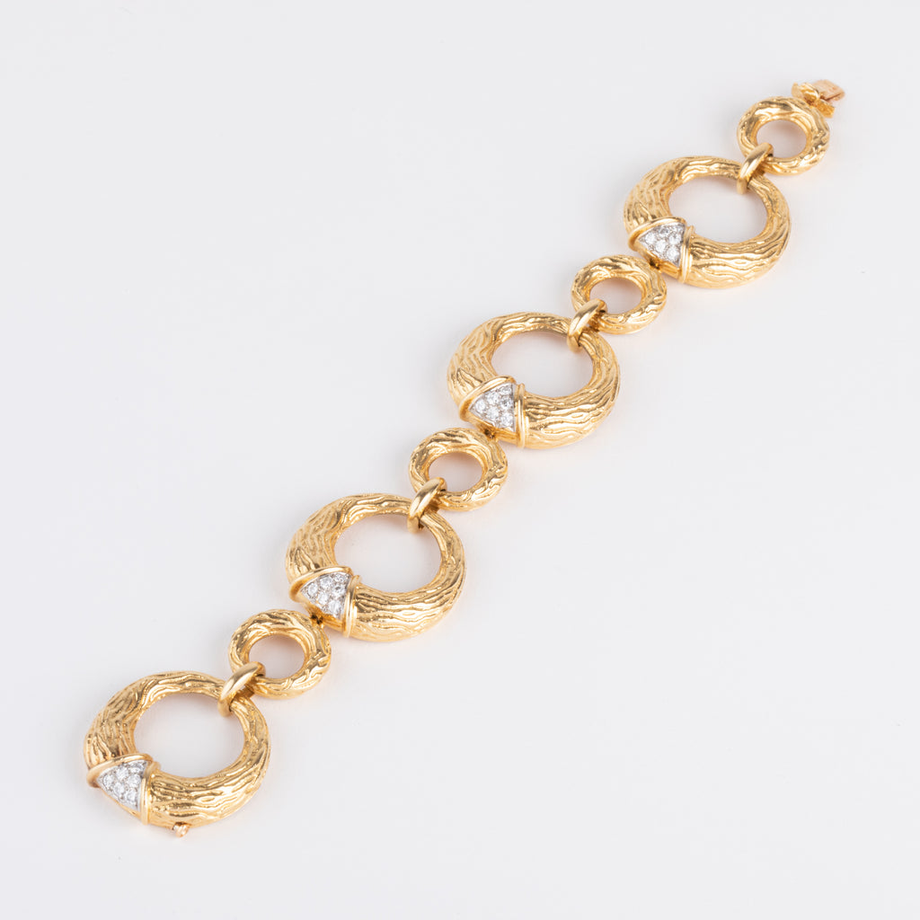 Bracelet en or jaune et diamants de la maison Boucheron