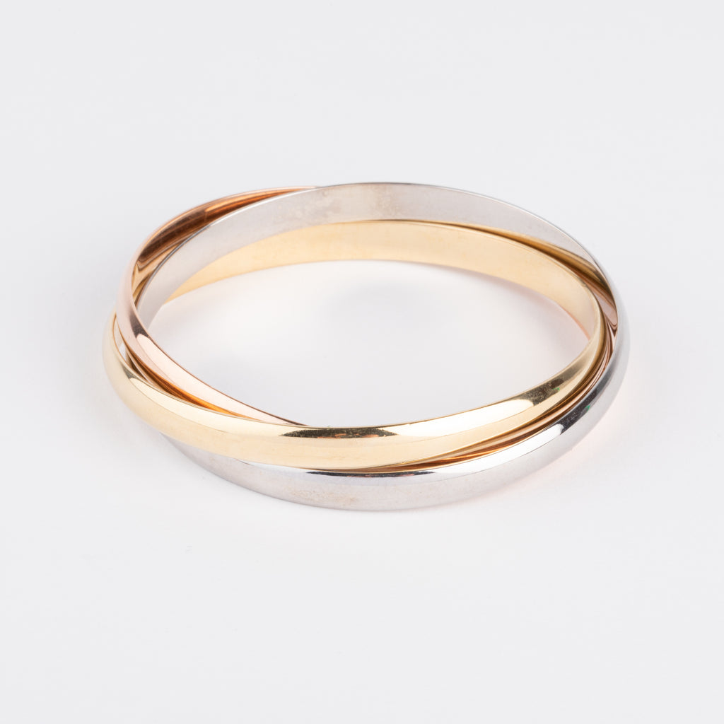 Bracelet 3 ors de la maison Cartier collection Trinity
