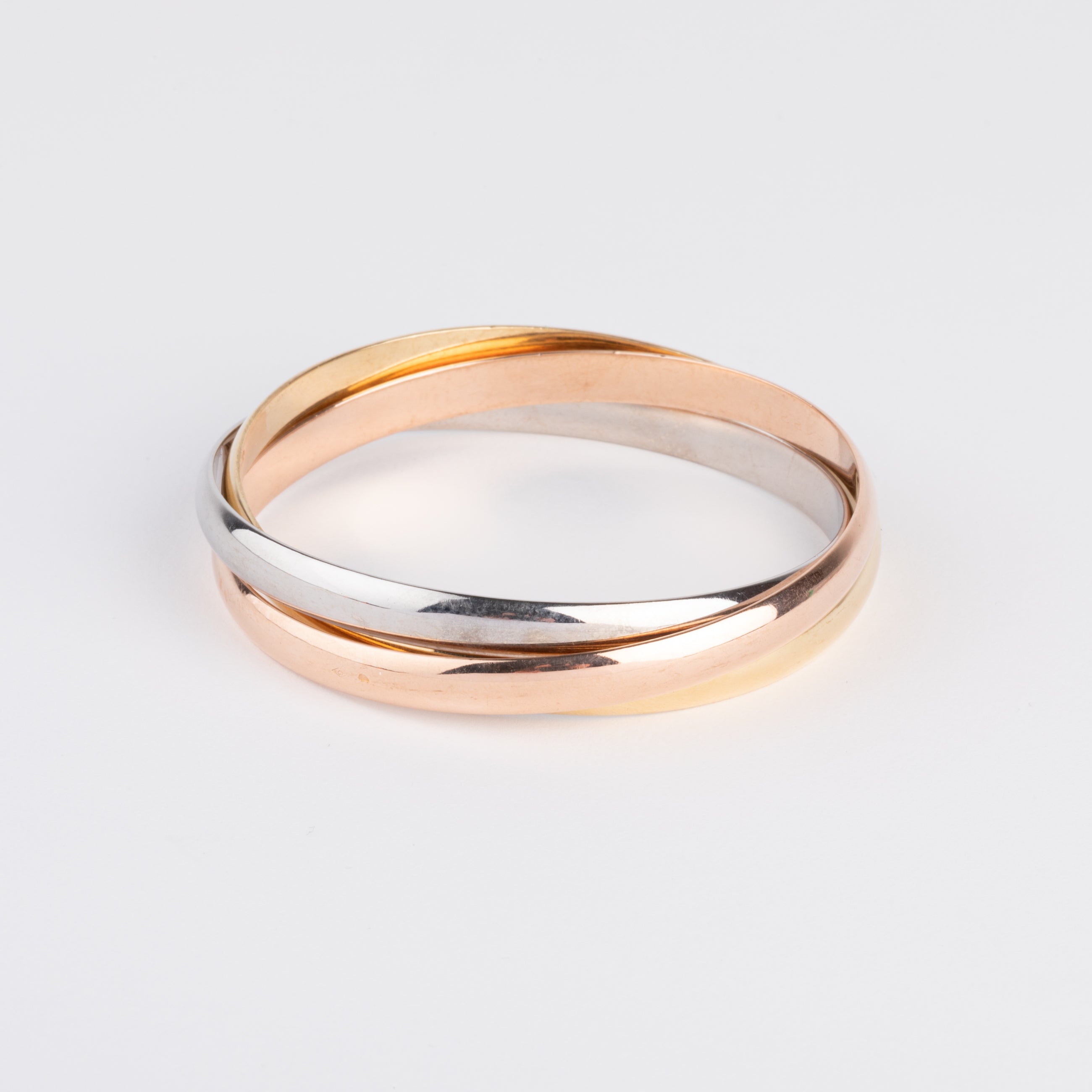 Bracelet 3 ors de la maison Cartier collection Trinity