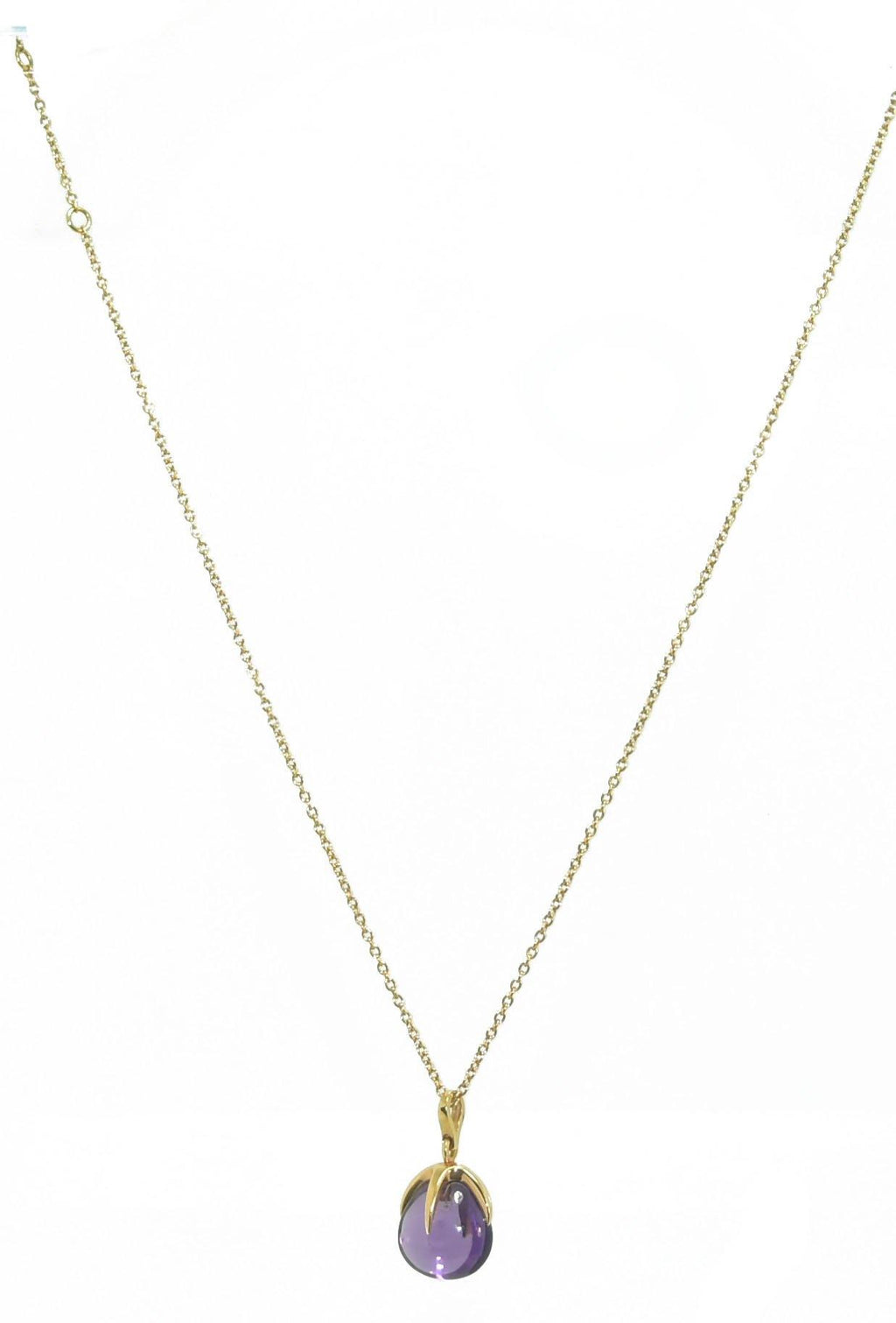 Collier de la maison Pomellato modèle Veleno en or rose et améthyste - adalgyseboutique