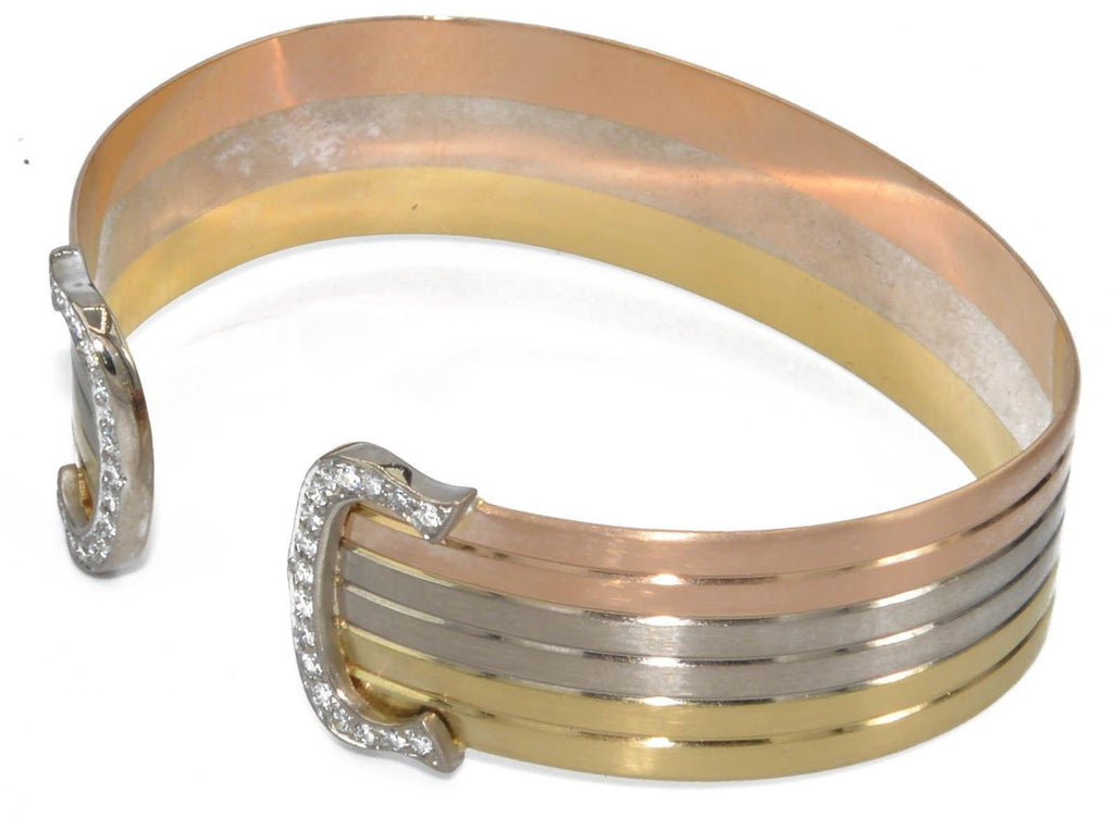 Bracelet de la maison Cartier modèle les 2 C - adalgyseboutique