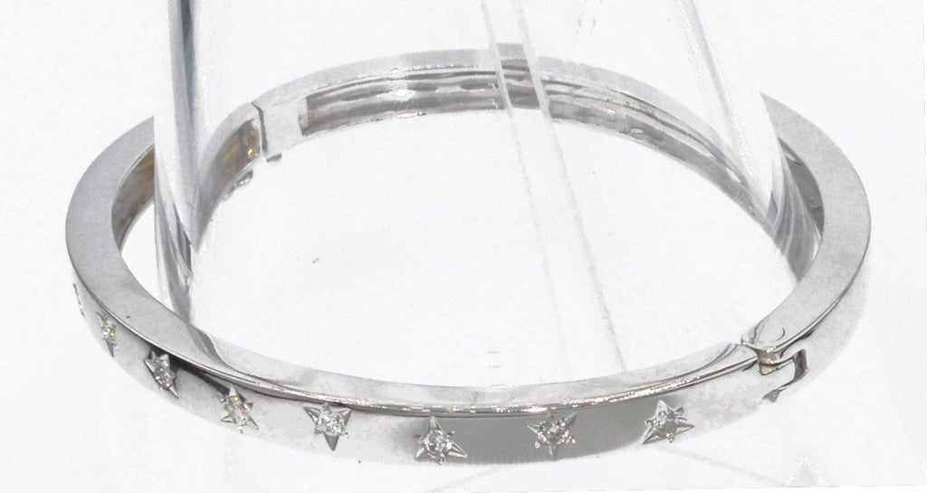 Bracelet jonc or blanc forme ruban - adalgyseboutique