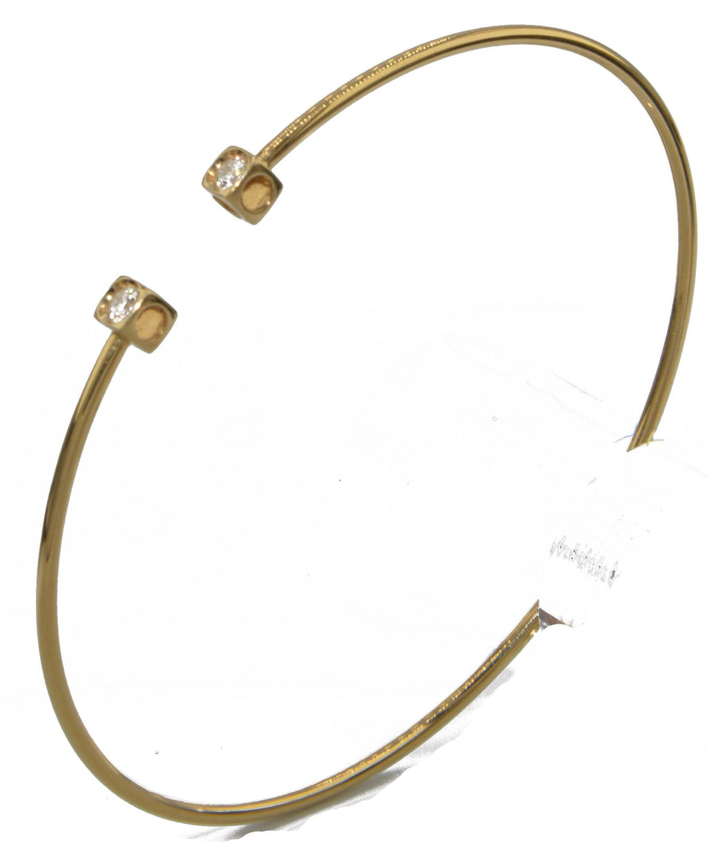 Bracelet or jaune modèle cube de la maison Dinh Van - adalgyseboutique